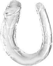 Двухсторонний фаллоимитатор King Cock Clear Double Trouble Medium прозрачный