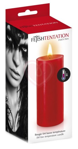 Низкотемпературная свеча для ваксплея Fetish Tentation красная фото 3