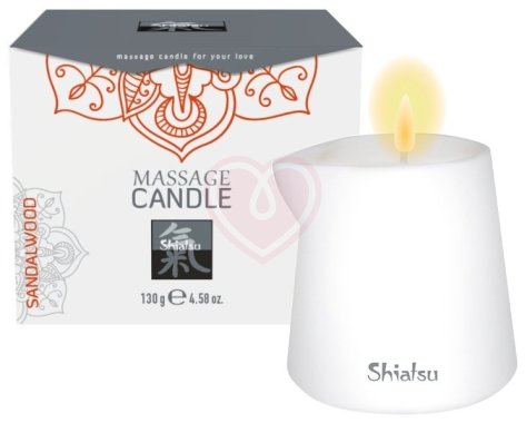Массажная свеча Shiatsu Massage Candle с ароматом cандала 130 г фото 1
