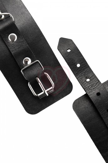 Однослойные наручники Pecado BDSM черные фото 7