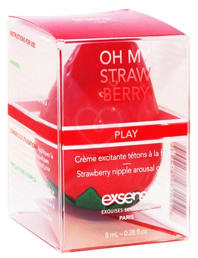 Крем для стимуляции сосков Exsens Oh My Strawberry Клубника 8 мл фото 1