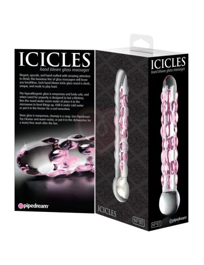 Стеклянный фаллоимитатор Icicles №7 фото 4