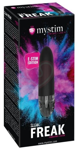 Вибратор с электростимуляцией Mystim Sleak Freak Black Edition чёрный фото 4