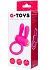 Виброкольцо с клиторальным стимулятором ToyFa A-Toys розовое фото 4