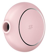 Круглый вакуумный вибростимулятор Satisfyer Pro To Go 3 розовый