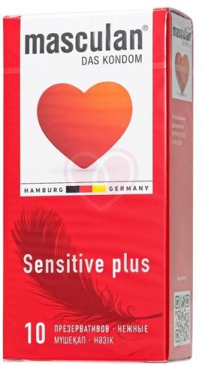 Тонкие презервативы Masculan Classic Sensitive розового цвета 10 шт фото 1