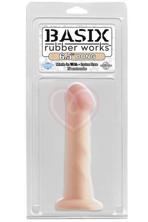 Фаллоимитатор на присоске Basix Rubber Works Dong with Cup 16 см телесный фото 2