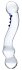 Изогнутый стеклянный стимулятор Textured G-Spot Glass Dildo прозрачный фото 1