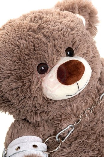 БДСМ набор Медведь бурый из 3 предметов Pecado BDSM белый фото 4