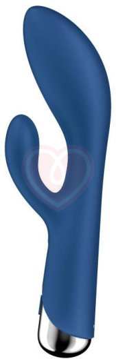 Вибратор-кролик с ротацией Satisfyer Spinning Rabbit 1 синий фото 6