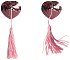 Пэстисы Burlesque Gipsy сердечки из пайеток с длинными кисточками розовые фото 2
