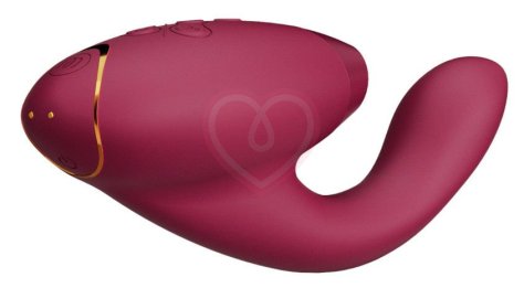 Вибратор с бесконтактной стимуляцией клитора Womanizer DUO 2 бордовый фото 7
