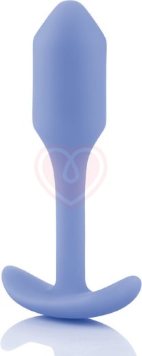 Утяжелённая анальная пробка для ношения b-Vibe Snug Plug 1 мини сиреневая фото 3