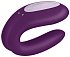 Вибратор для пар с управлением от приложения Satisfyer Double Joy фиолетовый фото 5