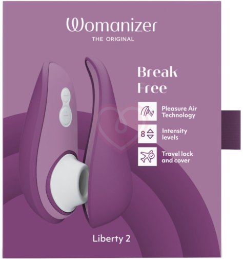 Вакуумный клиторальный стимулятор Womanizer Liberty 2 фиолетовый фото 2