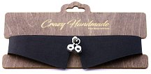 Кожаный чокер-воротничок с бубенчиками Crazy Handmade
