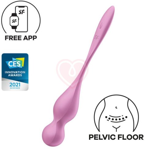Вагинальные шарики с вибрацией Satisfyer Love Birds 1 розовые фото 4