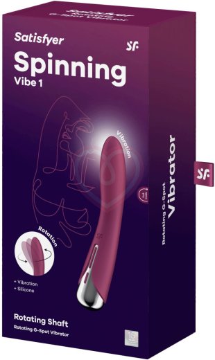 Вибратор с ротацией Satisfyer Spinning Vibe 1 бордовый фото 2