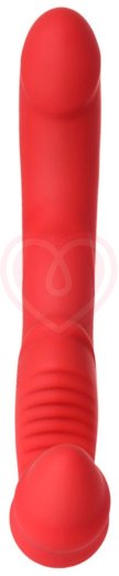 Безремневой страпон с вибрацией ToyFa Black&Red красный фото 3