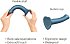 Фаллоимитатор на присоске Strap-On-Me Mono Density Metallic Shine M 16 см голубой фото 4