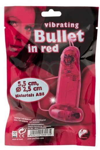 Виброяичко с пультом Bullet in Red фото 2