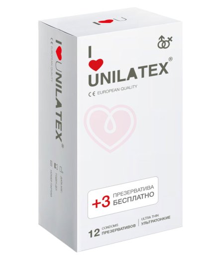 Презервативы Unilatex Natural Ultrathin ультратонкие 12 шт фото 1