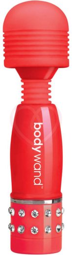 Мини-массажер с кристаллами BodyWand Love Edition красный фото 1