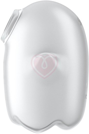 Вакуумый вибростимулятор клитора Satisfyer Glowing Ghost светящийся в темноте белый фото 7