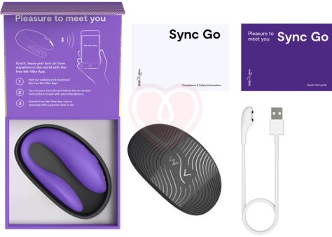 Вибратор для пар We-Vibe Sync Go фиолетовый фото 3