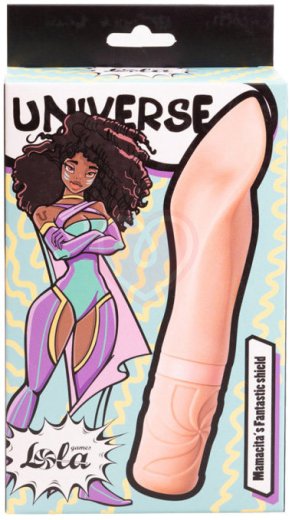 Клиторальный вибратор в форме лепестка Universe Mamasita’s Fantastic Shield бежевый фото 5