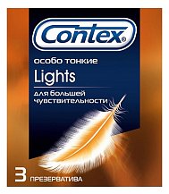 Презервативы Contex Lights максимально чувствительные 3 шт