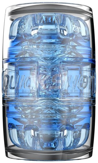 Сквозной мастурбатор Fleshlight Quickshot Turbo Blue Ice голубой фото 3