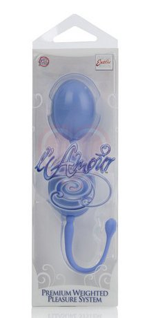 Вагинальные шарики L'Amour Weighted Pleasure голубые фото 2