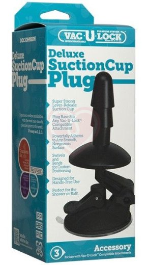 Аксессуар-крепление на поверхность Vac-U-Lock Deluxe Suction Cup Plug фото 3