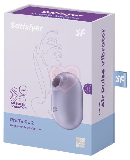 Вакуумный вибростимулятор Satisfyer Pro To Go 2 фиолетовый фото 5