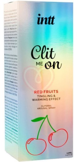 Возбуждающий спрей для клитора Intt Clit Me On Red fruits красные фрукты 12 мл фото 2