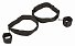 Фиксаторы Bondage Collection Thigh and Wrist Cuffs черные фото 1