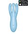 Вибростимулятор Satisfyer Threesome 4 с тремя кончиками и приложением голубой фото 1