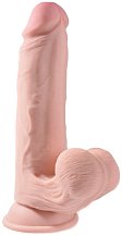 Фаллоимитатор с увеличенной мошонкой King Cock Plus 9 Triple Density 26 см