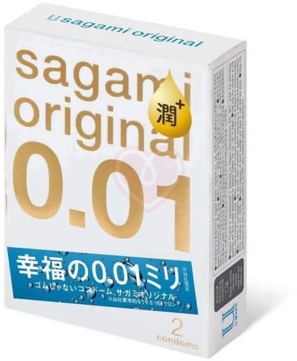 Полиуретановые презервативы Sagami Original 001 Extra Lub с увеличенным количеством смазки 2 шт фото 2