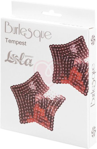 Пэстисы Burlesque Tempest звездочки из пайеток розовые фото 2