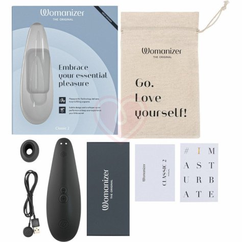Бесконтактный клиторальный стимулятор Womanizer Classic 2 чёрный фото 3