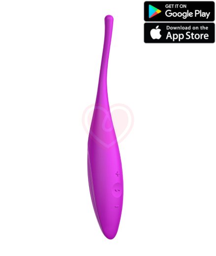 Точечный вибратор Satisfyer Twirling Joy с управлением от приложения пурпурный фото 1