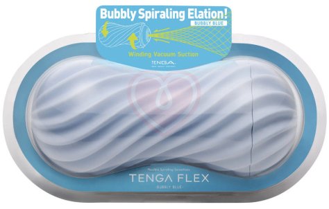 Мастурбатор Tenga FLEX Bubbly Blue голубой фото 3