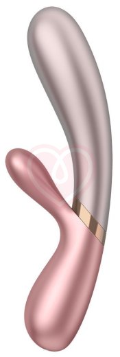 Вибратор с клиторальным стимулятором, подогревом и приложением Satisfyer Hot Lover розовый фото 2