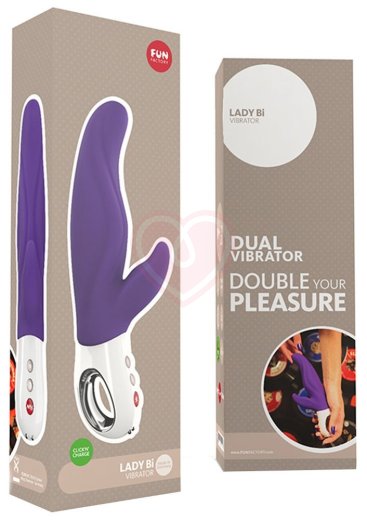 Вибратор со стимулятором клитора и точки A Fun Factory LADY Bi фиолетовый фото 3