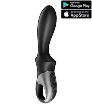 Вибратор-унисекс Satisfyer Heat Climax с функцией нагрева и приложением