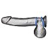 Набор из двух синих колец разного диаметра Silicone Cock Ring Set фото 1