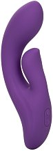 Вибратор с клиторальным кончиком Stella Liquid Silicone Dual Pleaser фиолетовый