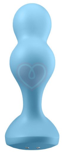 Анальный вибростимулятор Satisfyer Deep Diver с приложением голубой фото 3